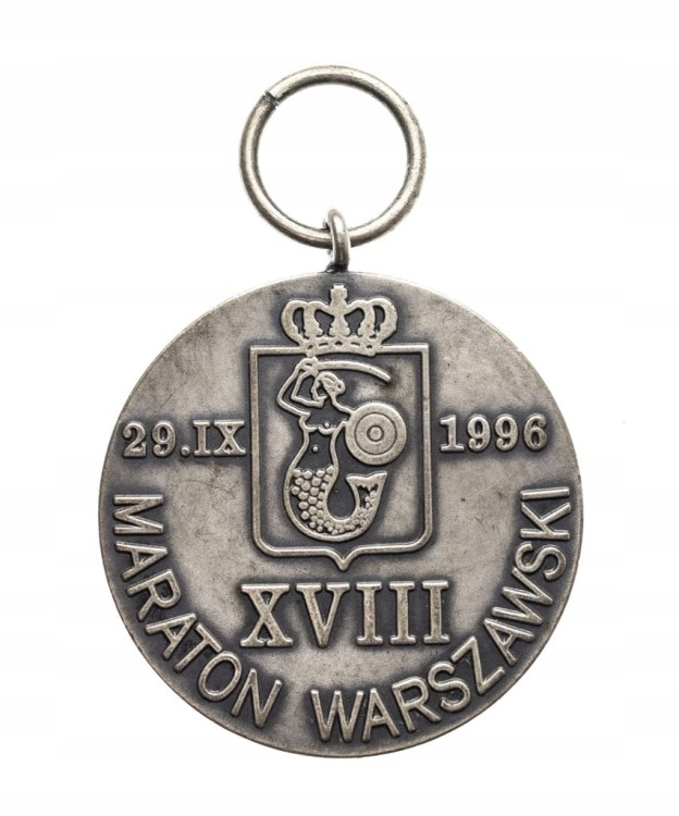 MEDAL XVIII MARATON WARSZAWSKI 1996