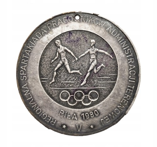 MEDAL SPARTAKIADA PRACOWNIKÓW ADMINISTRACJI TERENOWEJ, PIŁA 1980