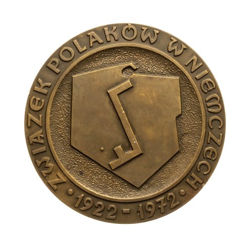 MEDAL ZWIĄZEK POLAKÓW W NIEMCZECH, TOW. KULTURALNO-OŚWIATOWE, OPOLE 1972
