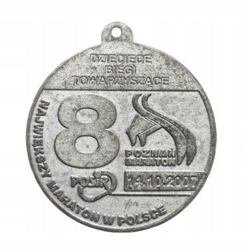 MEDAL 75 ROCZNICA ROZSZYFROWANIA ENIGMY, 8 MARATON POZNAŃ 2007