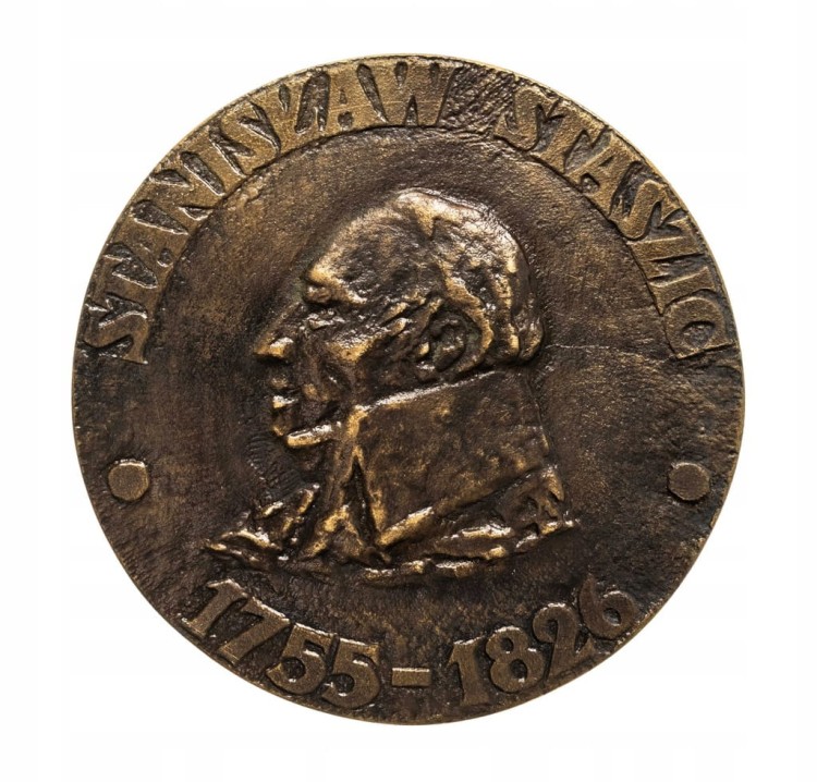 MEDAL STANISŁAW STASZIC, W 150 ROCZNICĘ ŚMIERCI, DOM STASZICA PIŁA 1976