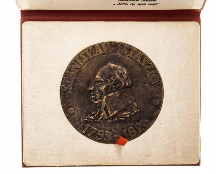 MEDAL STANISŁAW STASZIC, W 150 ROCZNICĘ ŚMIERCI, DOM STASZICA PIŁA 1976