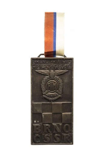 MEDAL MOTOCYKLOWE GRAND PRIX FIM, BRNO CZECHOSŁOWACJA 1975