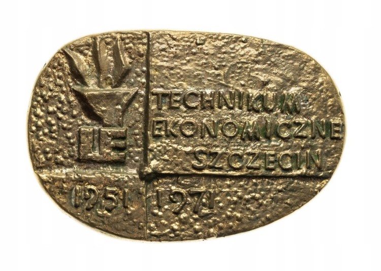 MEDAL STANISŁAW STASZIC, TECHNIKUM EKONOMICZNE SZCZECIN 1971