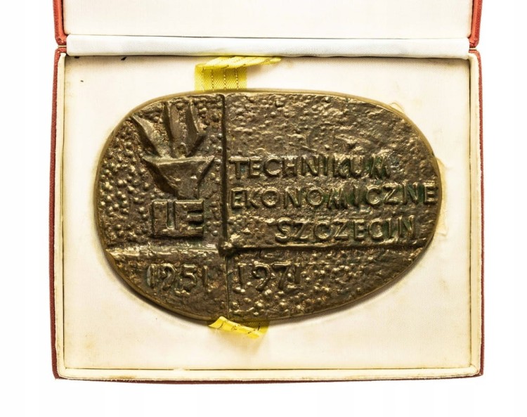 MEDAL STANISŁAW STASZIC, TECHNIKUM EKONOMICZNE SZCZECIN 1971