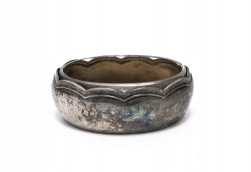 STARA POSREBRZANA SOLNICZKA ZE SZKŁEM WMF NIEMCY