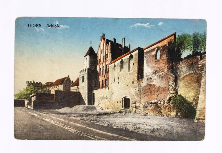 TORUŃ - ZAMEK KRZYŻACKI POCZ. XX WIEKU
