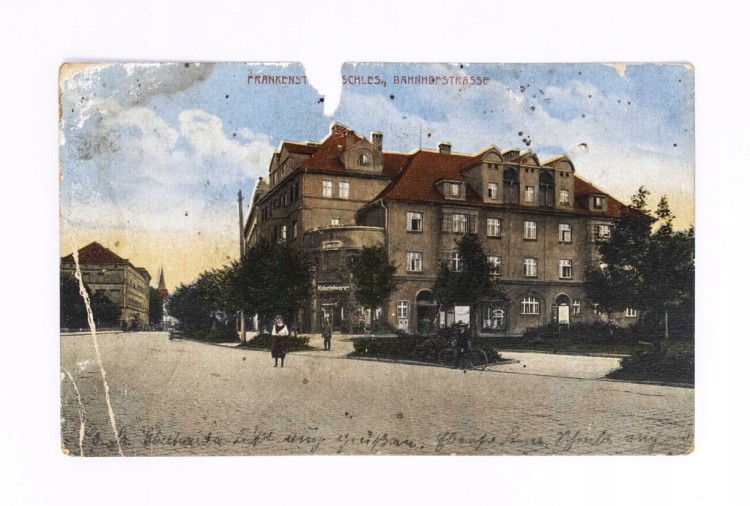ZĄBKOWICE ŚLĄSKIE - SKLEP KOLONIALNY, BAHNHOFSTRASSE 1918