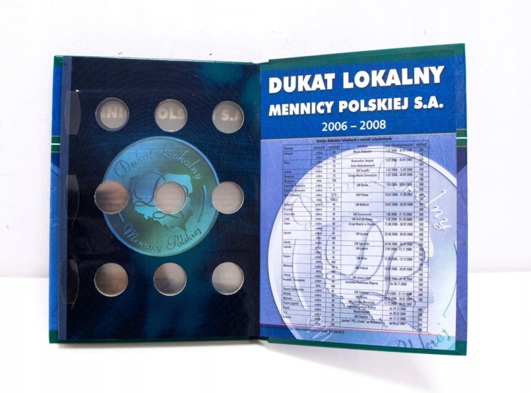 ALBUM DO MONET DUKAT LOKALNY MENNICY POLSKIEJ 2006-2008