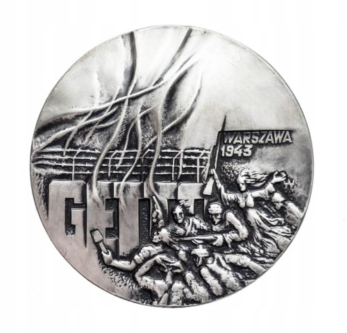 MEDAL 40 ROCZNICA POWSTANIA W GETCIE WARSZAWSKIM, PTAIN WARSZAWA 1983