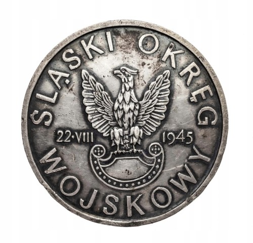 MEDAL ŚLĄSKI OKRĘG WOJSKOWY 22 VIII 1945