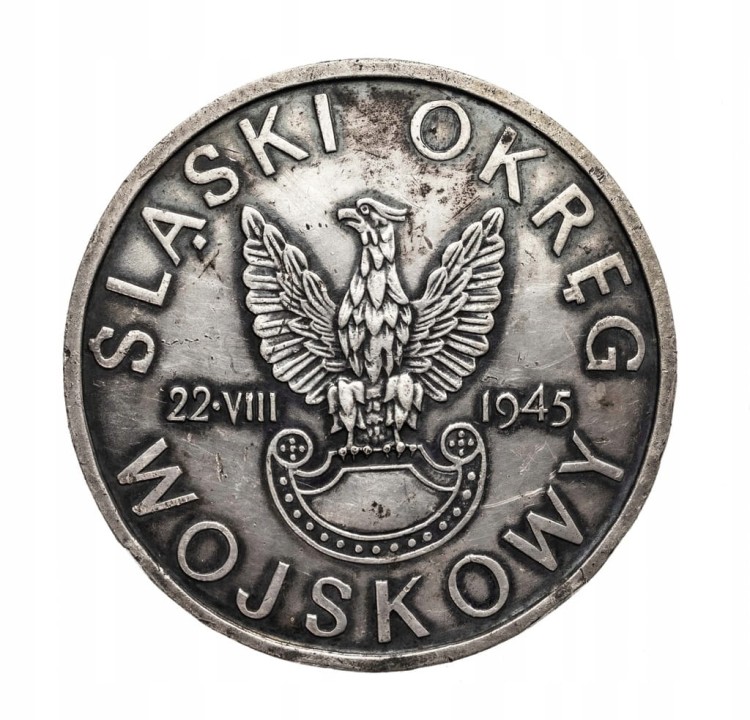 MEDAL ŚLĄSKI OKRĘG WOJSKOWY 22 VIII 1945