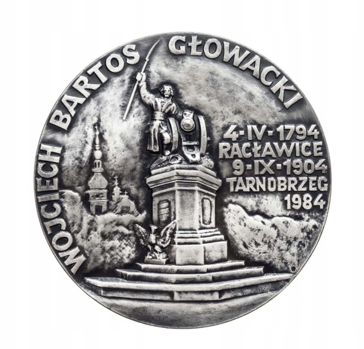 MEDAL WOJCIECH BARTOS GŁOWACKI, RACŁAWICE TARNOBRZEG, PTAIN TARNOBRZEG 1984