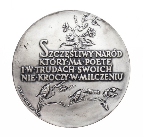 MEDAL CZESŁAW MIŁOSZ, LAUREAT NAGRODY NOBLA 1980, PTTK CHEŁM