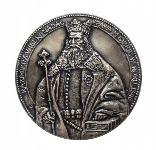 MEDAL KAZIMIERZ WIELKI, 100 LAT KOMUNIKACJI MIEJSKIEJ BYDGOSZCZ 1988