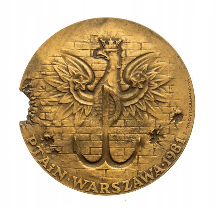 MEDAL POWSTANIE WARSZAWSKIE, PTAIN WARSZAWA 1981 (MARKIEWICZ)