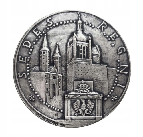 MEDAL BOLESŁAW III KRZYWOUSTY, WŁADYSŁAW I HERMAN, PTAIN PŁOCK 1990