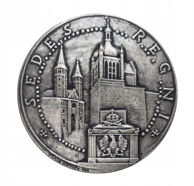 MEDAL BOLESŁAW III KRZYWOUSTY, WŁADYSŁAW I HERMAN, PTAIN PŁOCK 1990