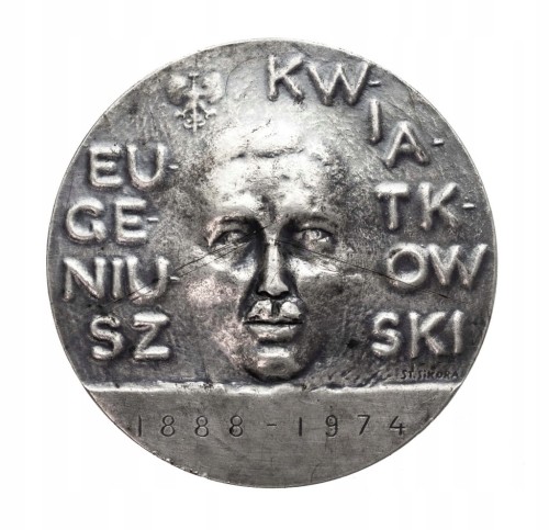 MEDAL EUGENIUSZ KWIATKOWSKI, BUDOWNICZEMU PORTU W GDYNI, PTAIN MŁAWA 1985