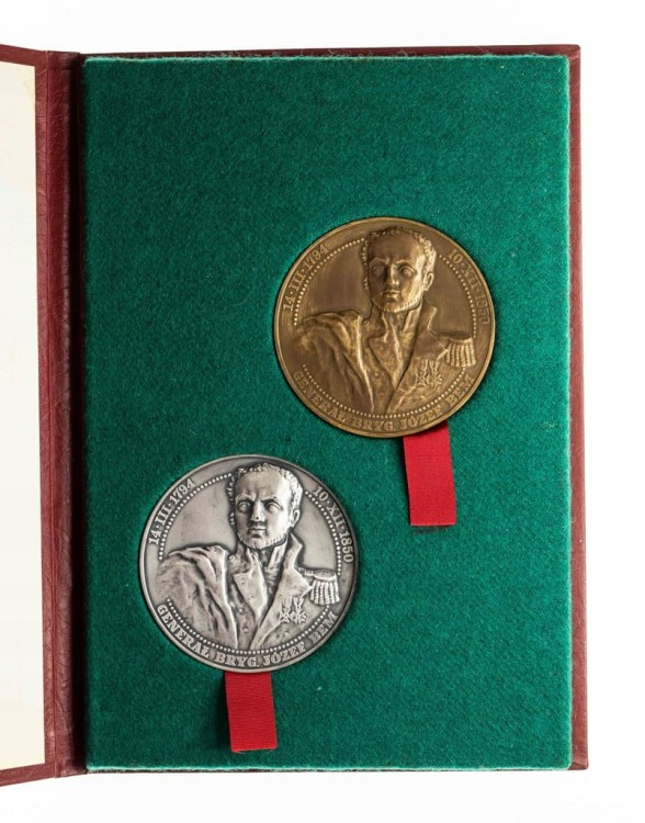 ZESTAW MEDALI JÓZEF BEM, BITWA POD IGANIAMI 1831, TWO 1992