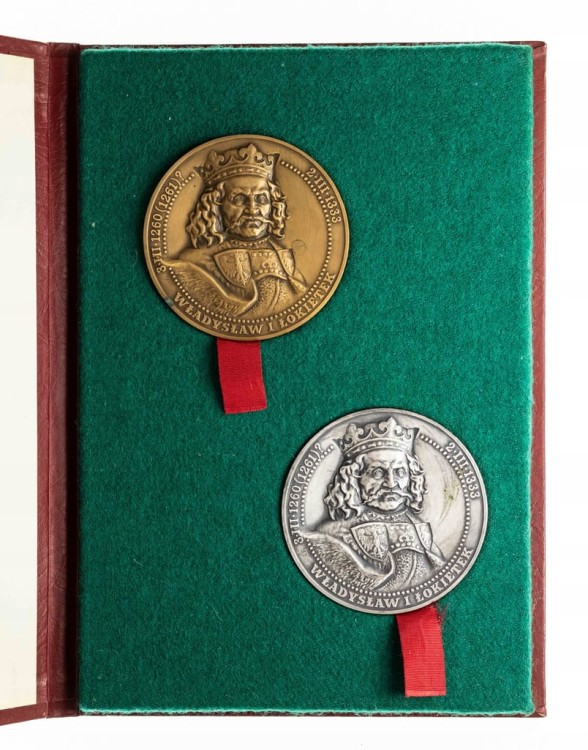 ZESTAW MEDALI WŁADYSŁAW I ŁOKIETEK, PŁOWCE 1331, TWO 1992