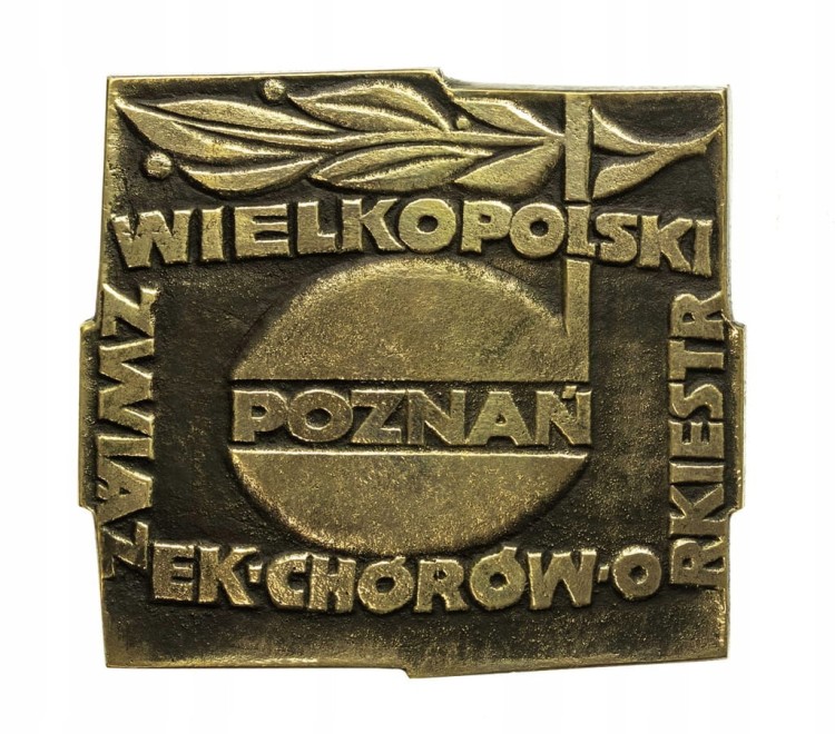 MEDAL 50 ROCZNICA ZJEDNOCZENIA CHÓRÓW POLSKICH, POZNAŃ 1974