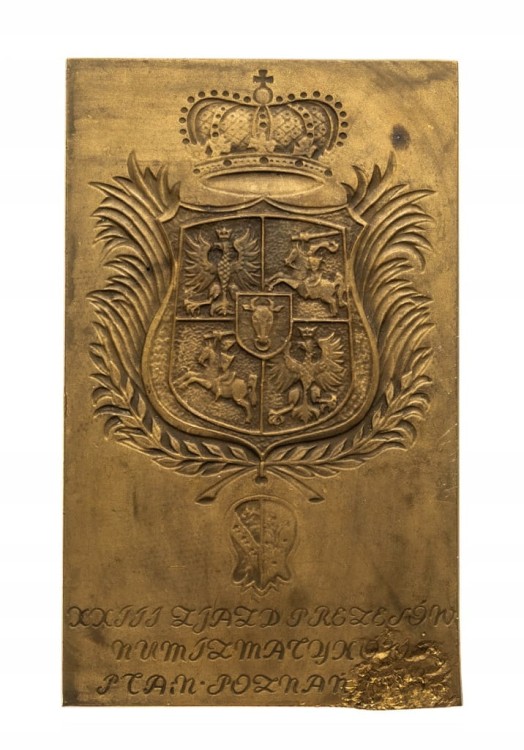 MEDAL STANISŁAW LESZCZYŃSKI, ZJAZD PREZESÓW NUMIZMATYCZNYCH, POZNAŃ 1988