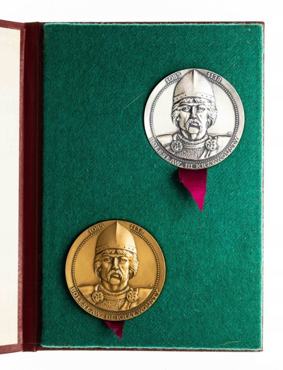 ZESTAW MEDALI BOLESŁAW III KRZYWOUSTY, GŁOGÓW / PSIE POLE 1109, TWO 1988