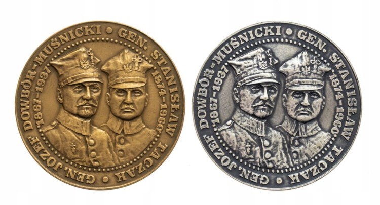 ZESTAW MEDALI DOWBÓR-MUŚNICKI I TACZAK, POWSTANIE WLKP 1918, TWO 1988