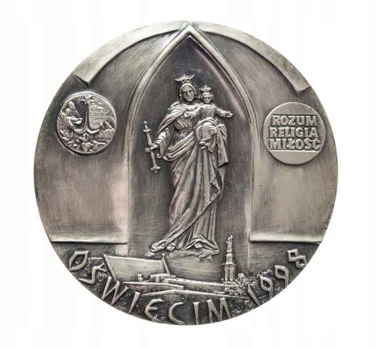 MEDAL ŚW. JAN BOSKO, 100 LAT DZIEŁA SALEZJAŃSKIEGO W POLSCE, OŚWIĘCIM 1998
