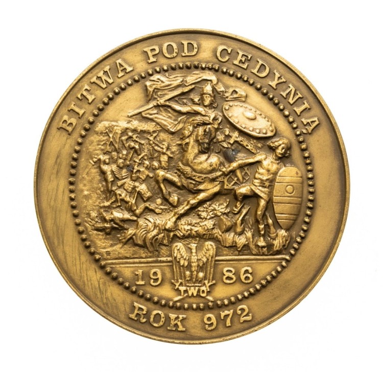 MEDAL MIESZKO I, BITWA POD CEDYNIĄ 972, TWO 1986