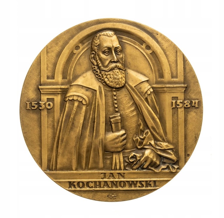 MEDAL JAN KOCHANOWSKI, 450 LECIE URODZIN, ZWOLEŃ 1980