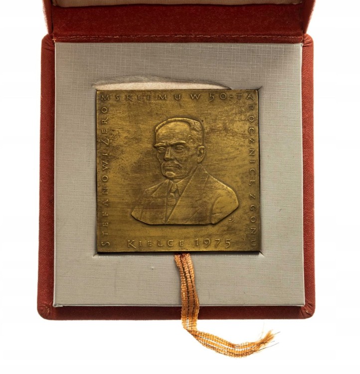 MEDAL STEFAN ŻEROMSKI, 50 ROCZNICA ŚMIERCI, KIELCE 1975