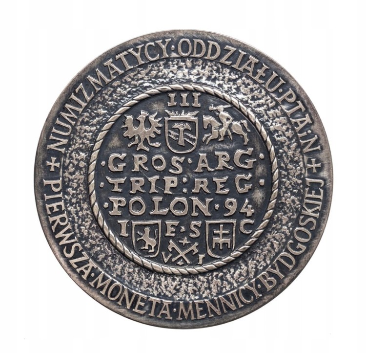 MEDAL KAZIMIERZ WIELKI, PRAWA MIEJSKIE I PIERWSZA MONETA, BYDGOSZCZ 1981