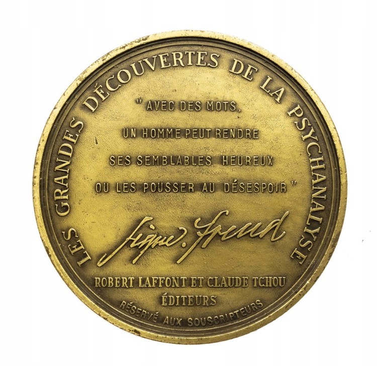 MEDAL SIGMUND FREUD, PSYCHOANALIZA, R. DUBOC FRANCJA
