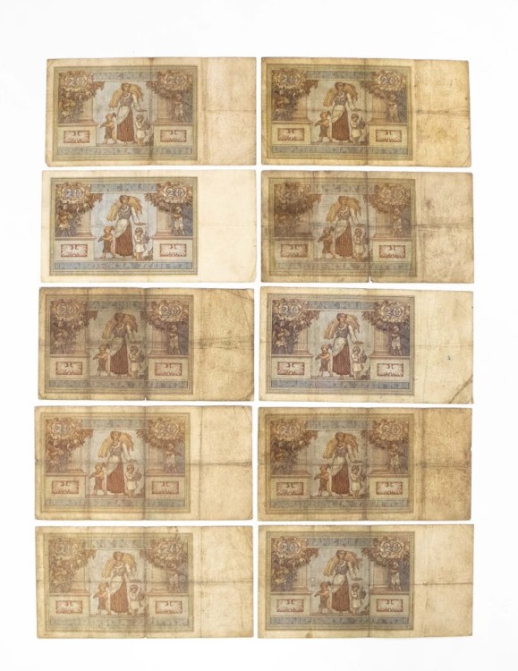 ZESTAW BANKNOTÓW POLSKICH 20 ZŁ 1931 (NR 21)