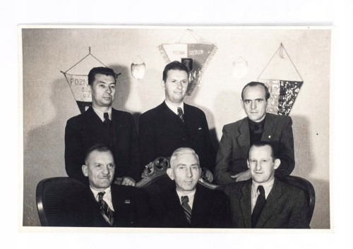 STARA FOTOGRAFIA - ZWIĄZEK PIŁKI NOŻNEJ POZNAŃ, ŚLĄSK, SZCZECIN l. 40/50
