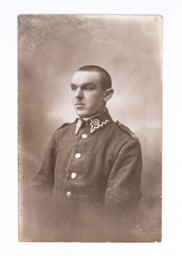 STARA FOTOGRAFIA - ŻOŁNIERZ 22 PUŁK PIECHOTY, SPRP BEREZA KARTUSKA II RP