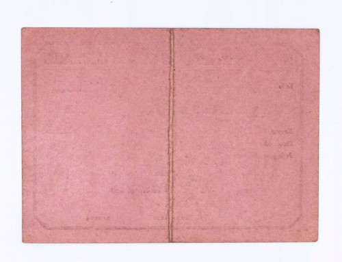 LEGITYMACJA ZWIĄZEK ZAWODOWY PRACOWNIKÓW KOLEJOWYCH, KRZYŻ 1945