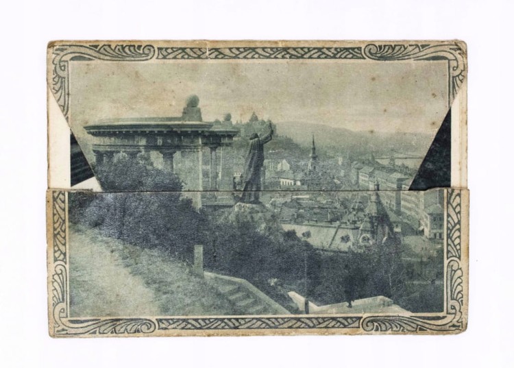 STARA POCZTÓWKA Z WIDOKAMI MIASTA BUDAPESZT, WĘGRY l. 30/40