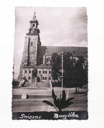 STARA FOTOGRAFIA - BAZYLIKA, GNIEZNO II RP