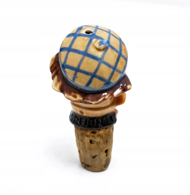 STARY PORCELANOWY KOREK I NALEWAK DO BUTELKI / KARAFKI