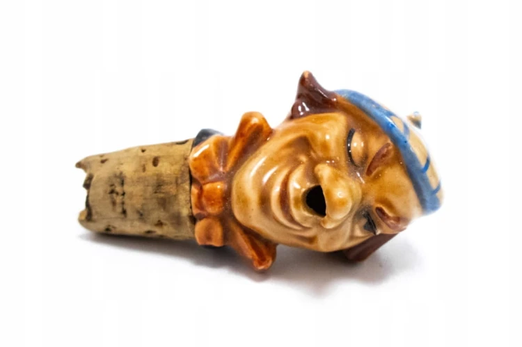 STARY PORCELANOWY KOREK I NALEWAK DO BUTELKI / KARAFKI