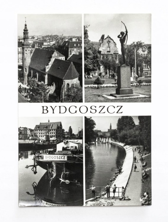 BYDGOSZCZ - KOŚCIÓŁ KLARYSEK, PORT RZECZNY, ŁUCZNICZKA l. 70