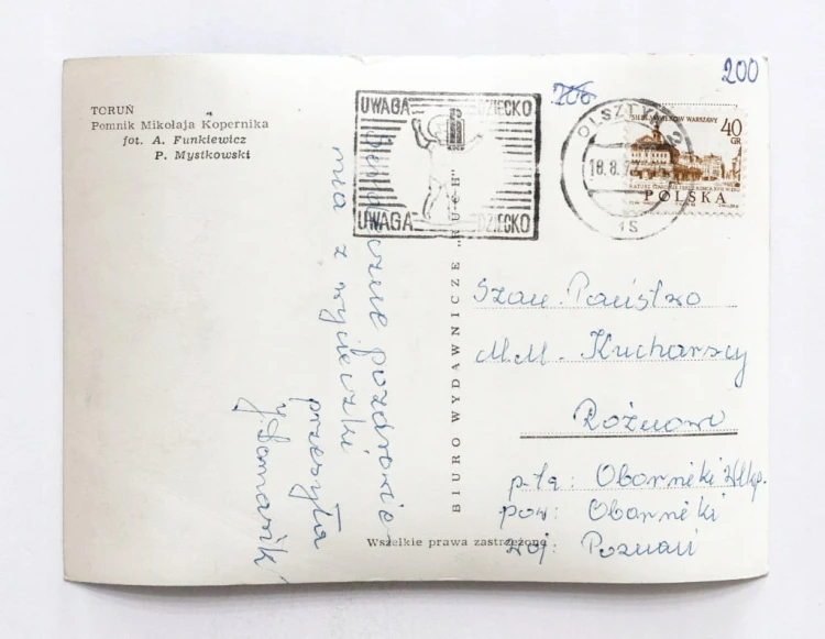 TORUŃ - POMNIK MIKOŁAJA KOPERNIKA 1972