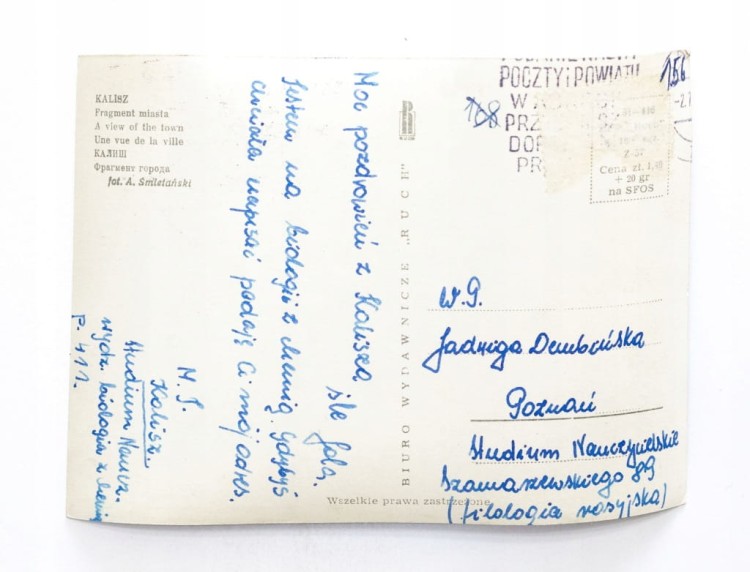 KALISZ - FRAGMENT MIASTA l. 50/60