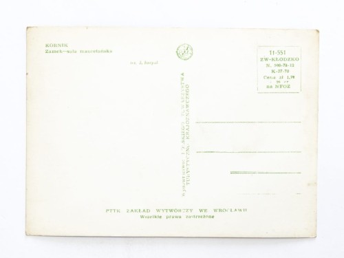 KÓRNIK - ZAMEK, SALA MAURETAŃSKA l. 70
