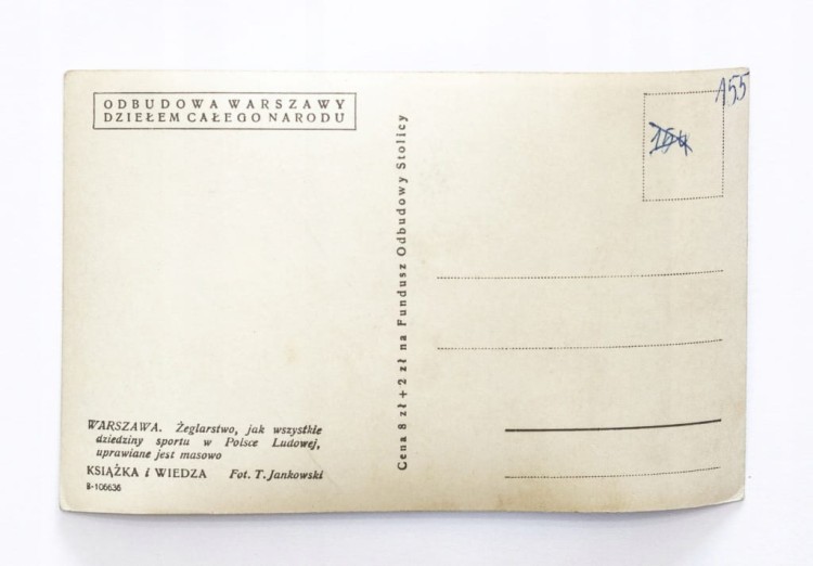 WARSZAWA - ŻAGLÓWKI PRZY BRZEGU l. 50