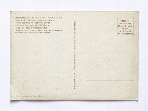 BRZEZINKA - OBÓZ, DROGA DO STOSÓW SPALENISKOWYCH l. 60
