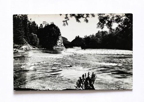 CZORSZTYN - WIDOK NA ZAMEK W NIEDZICY 1958